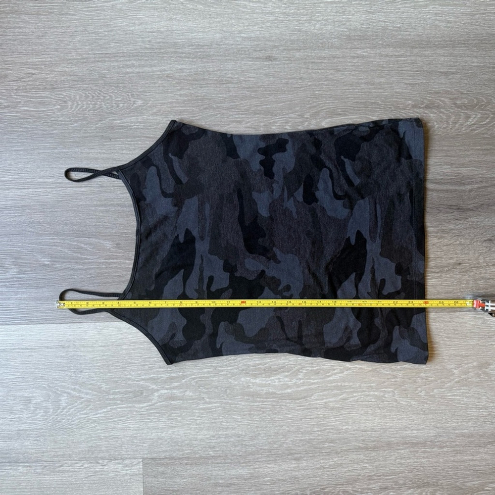 George Fitted Black Camo with Neon Yellow Graphic Camisole Women’s M Streetwear - Picture 4 of 5